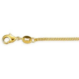 Collier Chaîne Plaqué Or Maille Gourmette 1.6mm 40cm