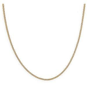 Collier Chaîne Plaqué Or Maille Gourmette 1.6mm 50cm