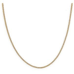Collier Chaîne Plaqué Or Maille Gourmette 1.6mm 50cm