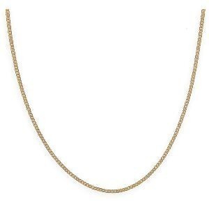 Collier Chaîne Plaqué Or Maille Gourmette 1.6mm 50cm