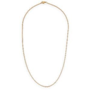 Collier Chaîne Plaqué Or Maille Gourmette 1.6mm 50cm