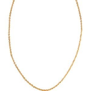 Collier Chaîne Plaqué Or Maille Forçat 1.6mm 45cm