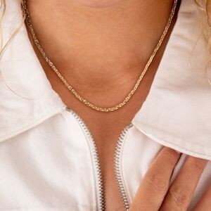 Collier Chaîne Plaqué Or Maille Forçat 1.6mm 45cm