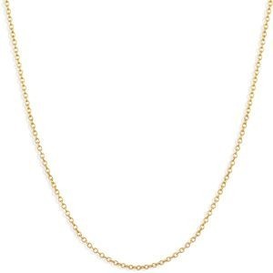 Collier Chaîne Acier Jaune Maille Forçat 1.5mm 50cm