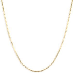 Collier Chaîne Acier Jaune Maille Forçat 1.5mm 50cm