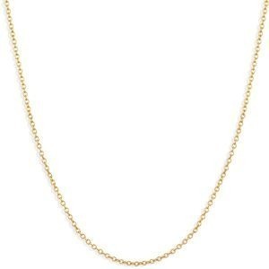 Collier Chaîne Acier Jaune Maille Forçat 1.5mm 50cm