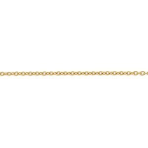 Collier Chaîne Acier Jaune Maille Forçat 1.5mm 50cm