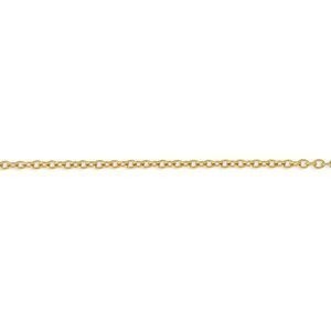 Collier Chaîne Acier Jaune Maille Forçat 1.5mm 50cm