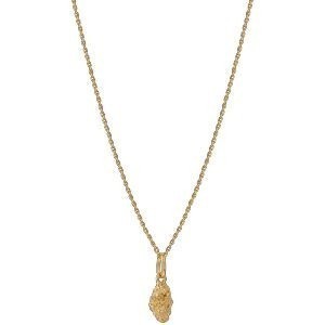 Collier Plaqué Or Pépite 8*13mm 40  à 45cm