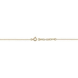 Collier Plaqué Or Pépite 8*13mm 40  à 45cm
