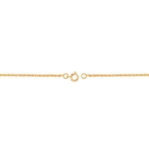 Collier Plaqué Or Nœud Forçat Antillais 6mm Cristal Grenat 6mm 42  à 45cm