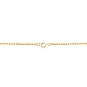 Collier Plaqué Or Nœud Forçat Antillais 6mm Cristal Grenat 6mm 42  à 45cm