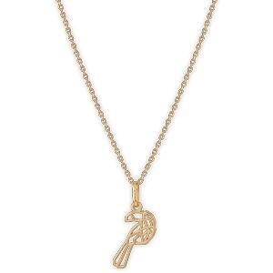 Collier Plaqué Or Toucan Origami 9*20mm 42  à 45cm