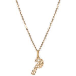 Collier Plaqué Or Toucan Origami 9*20mm 42  à 45cm