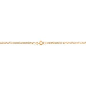 Collier Plaqué Or Talisman 20*8mm Email Multicolore 42  à 45cm
