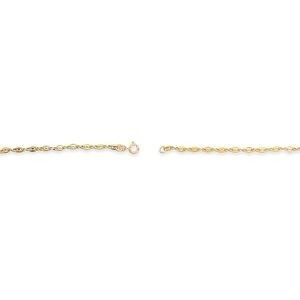 Collier Plaqué Or Maille Marine 3.5*4.5mm 45cm
