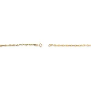 Collier Plaqué Or Maille Marine 3.5*4.5mm 45cm
