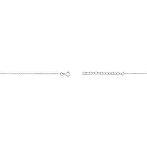 Collier Argent 925 Zirconium Serti Clos 4mm 38  à 42cm