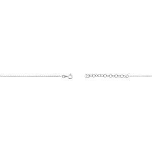 Collier Argent 925 Zirconium Serti Clos 4mm 38  à 42cm