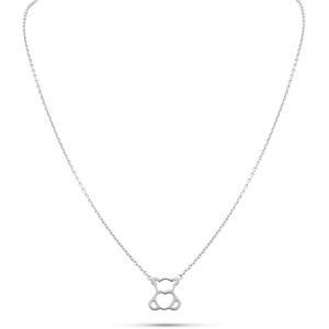 Collier Argent 925 Ourson 9*10mm 35  à 38cm