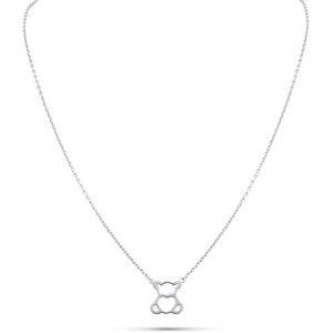 Collier Argent 925 Ourson 9*10mm 35  à 38cm
