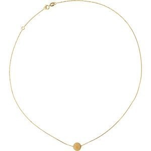 Collier Or 375 Boule Satinée 10mm Chaîne 0.8mm 42 à 45cm