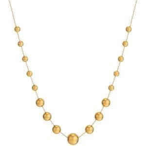 Collier Chute Or 375 Boules 4 à 8mm Chaîne 0.8mm 42 à 45cm
