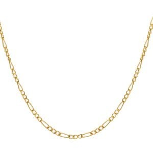 Collier Chaîne Or 375 Maille Cheval Alterné Creux 2.4mm 50cm