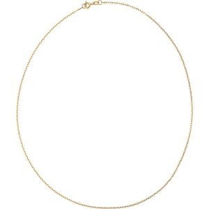 Collier Chaîne Or 375 Maille Forçat Diamanté Allégé 1.3mm  45cm