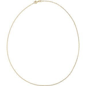 Collier Chaîne Or 375 Maille Forçat Diamanté Allégé 1.3mm  45cm