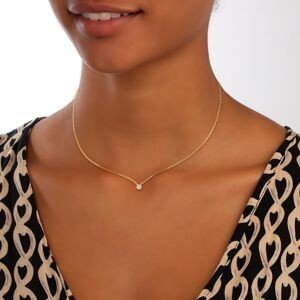 Collier Plaqué Or Zirconium Serti Clos 3mm Chaîne Forçat 1.2mm 38 à 42cm