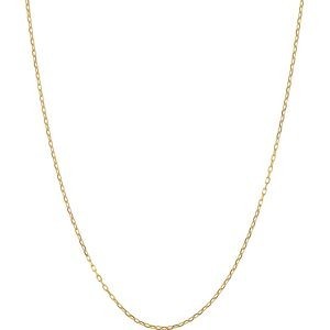 Collier Chaîne Or 375 Maille Forçat Diamanté Allégé 1mm 55cm