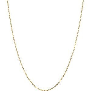 Collier Chaîne Or 375 Maille Forçat Diamanté Allégé 1mm 55cm