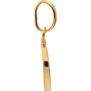 Pendentif Plaqué Or Lettre C Zirconium 12*23cm Avec Bélière