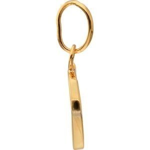 Pendentif Plaqué Or Lettre C Zirconium 12*23cm Avec Bélière