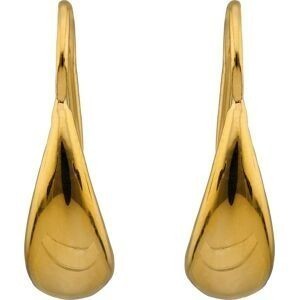 Boucles D'oreilles Plaqué Or Goutte 6*15mm Pendant 23mm
