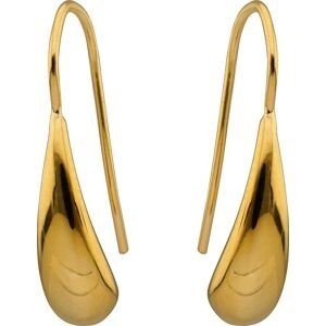 Boucles D'oreilles Plaqué Or Goutte 6*15mm Pendant 23mm