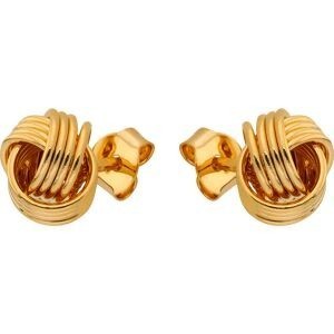 Boucles D'oreilles Plaqué Or Nœud 8mm