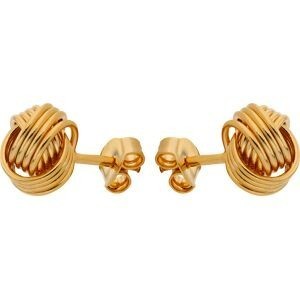 Boucles D'oreilles Plaqué Or Nœud 8mm