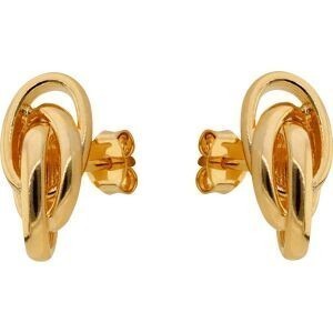Boucles D'oreilles Plaqué Or Nœud Forçat Antillais 7*15mm
