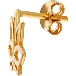 Boucles D'oreilles Plaqué Or Fleur De Lotus 15*10mm