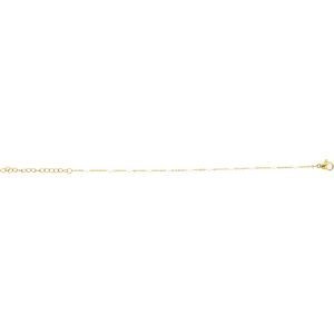 Bracelet Acier Jaune Olives Email Blanc 2mm Chaîne 1.2mm 16 à 20cm