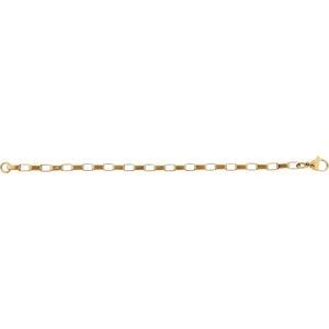 Bracelet Acier Jaune Maille 3*5mm 21cm