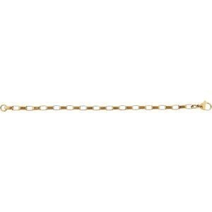 Bracelet Acier Jaune Maille 3*5mm 21cm