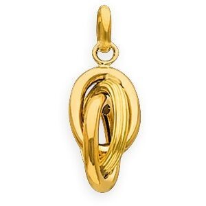 Pendentif Or 750 Nœud Forçat Antillais 8*22mm Avec Bélière