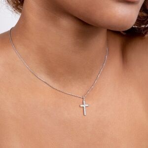Croix Christ Argent 925 15*35mm Avec Bélière