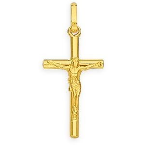 Croix Christ Or 750 11*25mm Avec Bélière