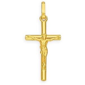 Croix Christ Or 750 11*25mm Avec Bélière