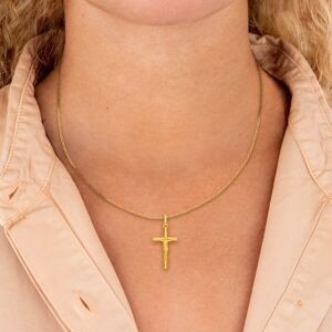 Croix Christ Or 750 11*25mm Avec Bélière