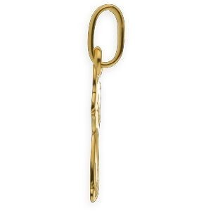 Pendentif Or 750 Chaton 7*18mm Avec Bélière